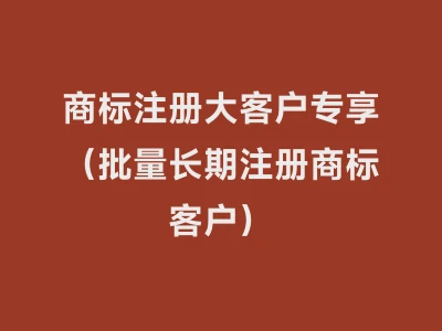 商标注册大客户专享（批量注册商标客户）